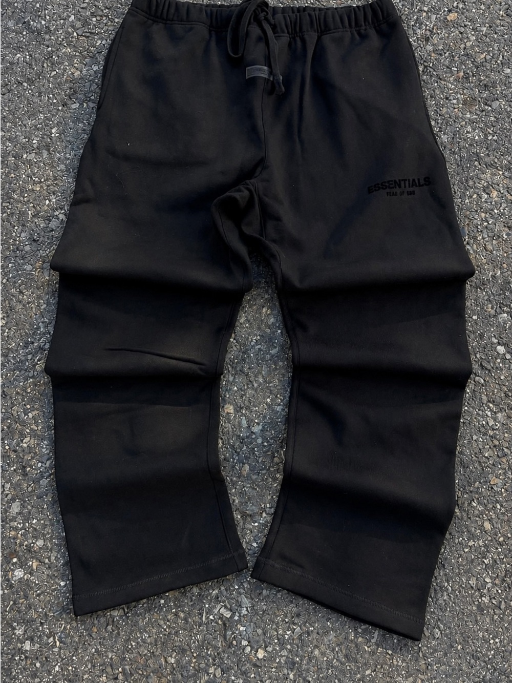 Essentials Men’s Black Jogger Sweatpants with Subtle Logo